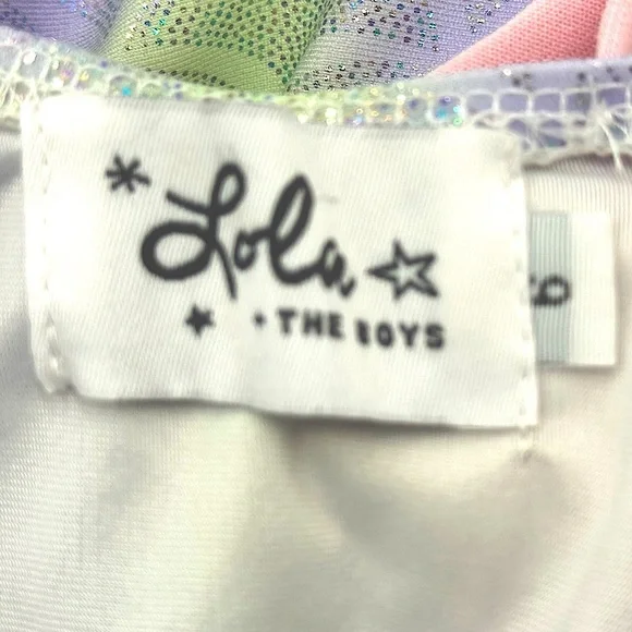 Lola and the Boys Sz 6 Mermaid Bow One Piece Swimsuit - Picture 6 of 6